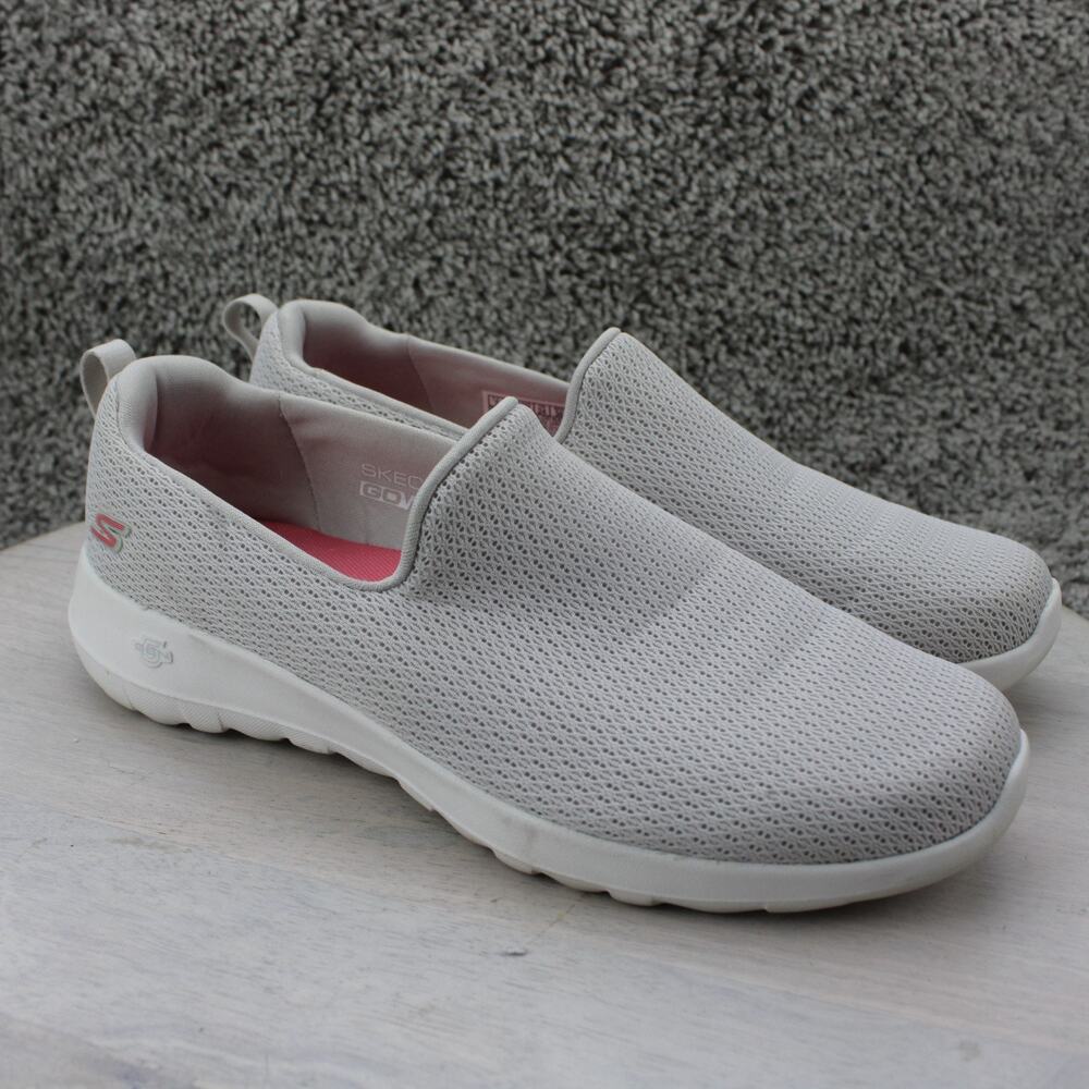 Skechers Go Walk Joy Slip-On Shoes Womens 7 Beige Washable Comfort Walking - Picture 1 of 7